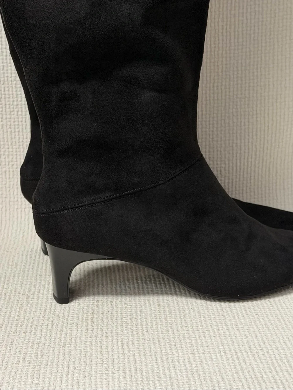 Worthington Palmetto Faux Suede Over the Knee Black High Boots Size 11M *NIB*